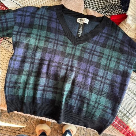 Beach Riot Plaid Sweater - Picture 2 of 2